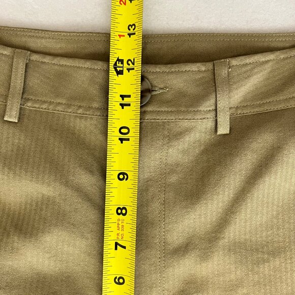 Express x Rachel Zoe Men Striped Green Stretch Pant 32x32 Flat Slim Straight Leg - Picture 9 of 11